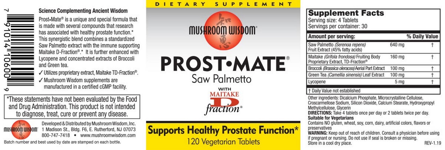 Mushroom Wisdom, Prost•Mate label