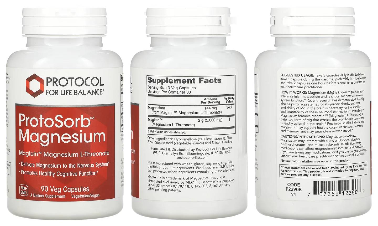 Protocol for Life Balance, Protosorb Magnesium packaging