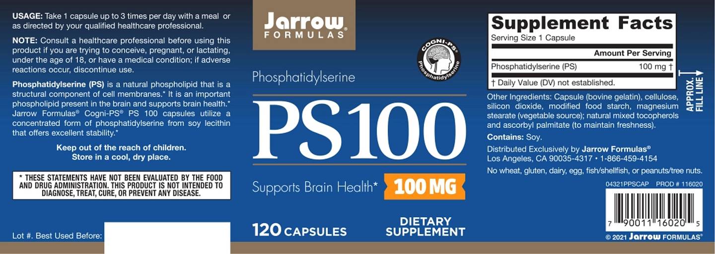 Jarrow Formulas, PS100 label