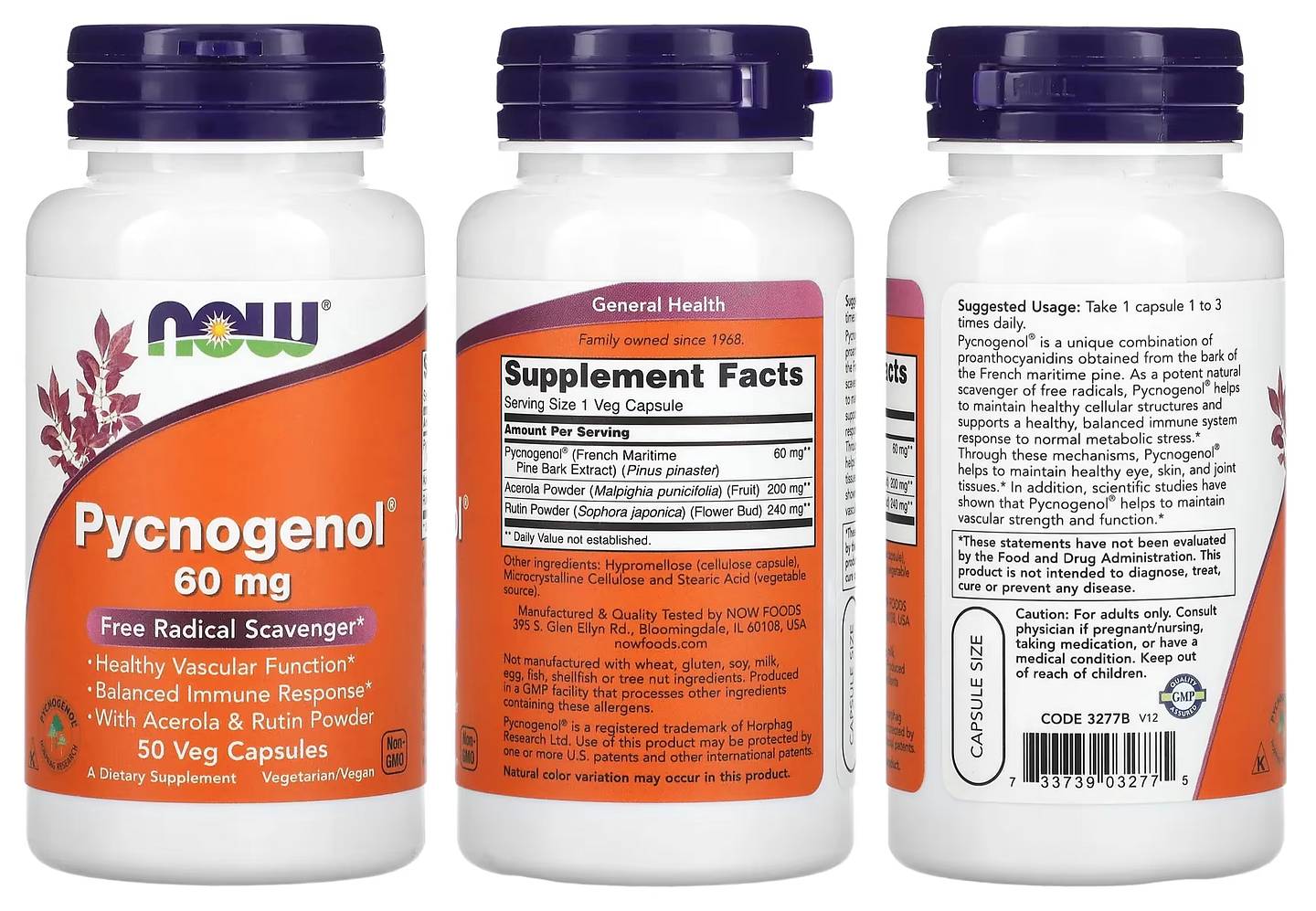 NOW Foods, Pycnogenol packaging