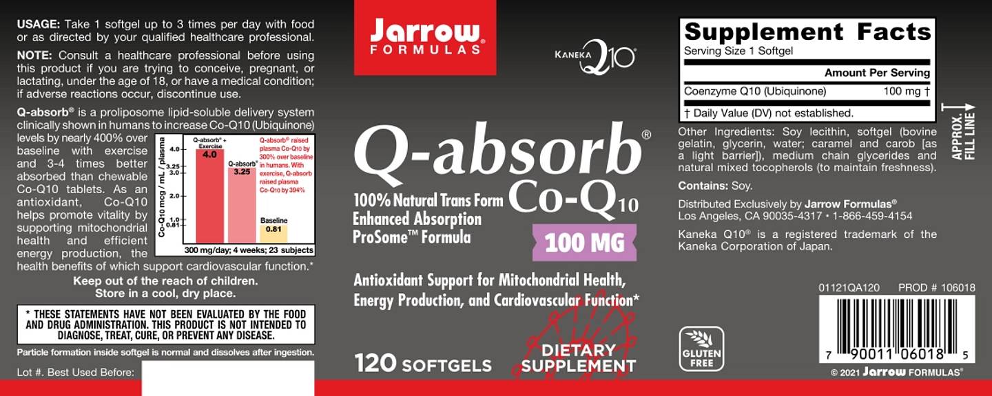 Jarrow Formulas, Q-Absorb label