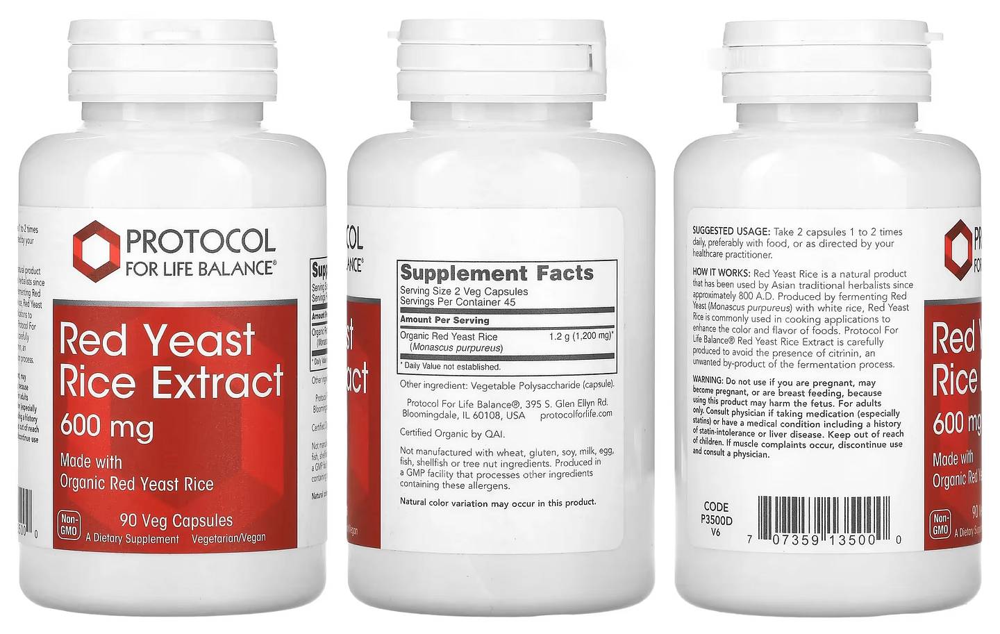 Protocol for Life Balance, Red Yeast Rice Extract packaging