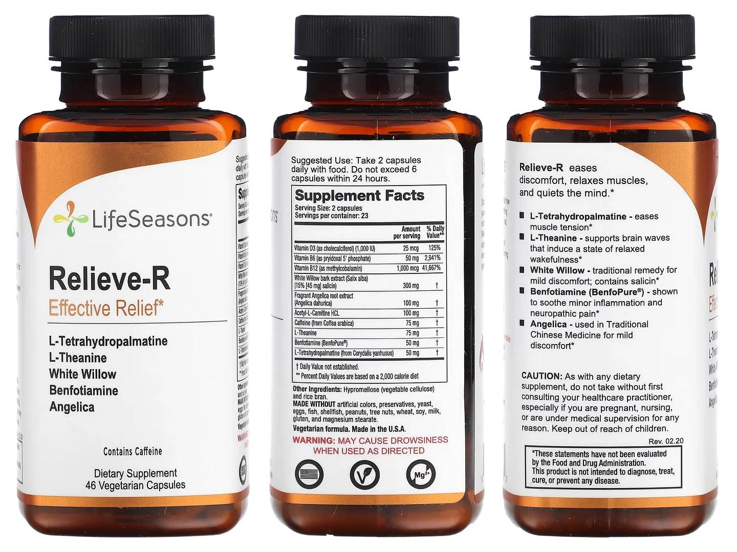 LifeSeasons, Relieve-R packaging