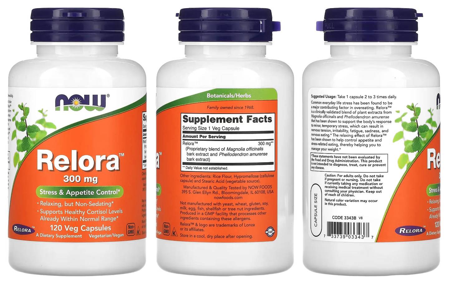 NOW Foods, Relora packaging