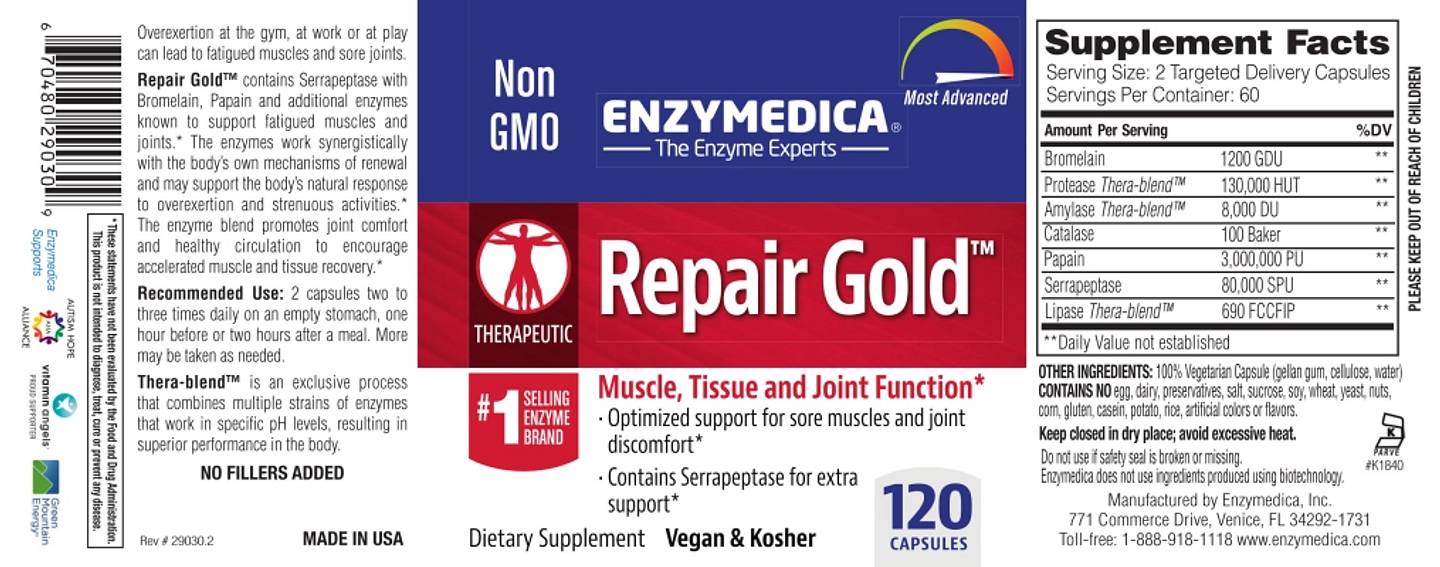 Enzymedica, Repair Gold label