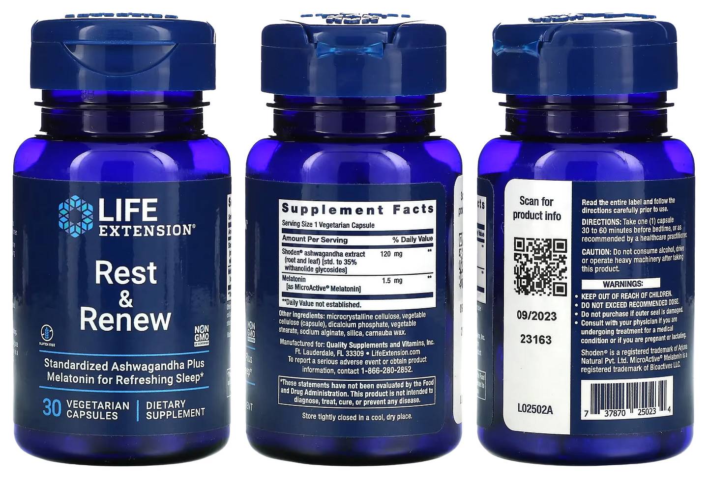 Life Extension, Rest & Renew packaging