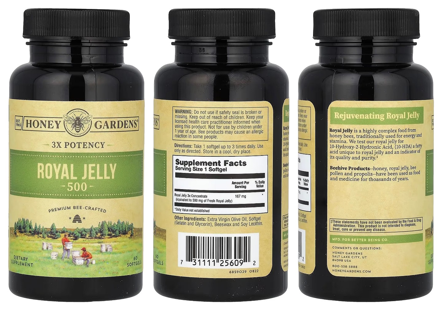 Honey Gardens, Royal Jelly 500 packaging