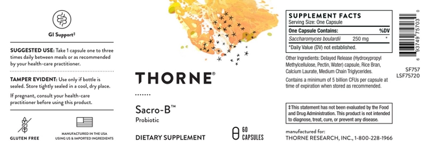 Thorne, Sacro-B label