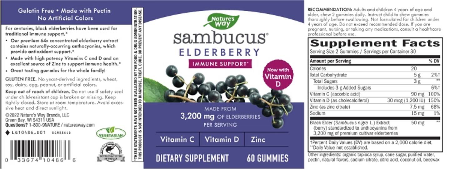 Nature's Way, Sambucus label