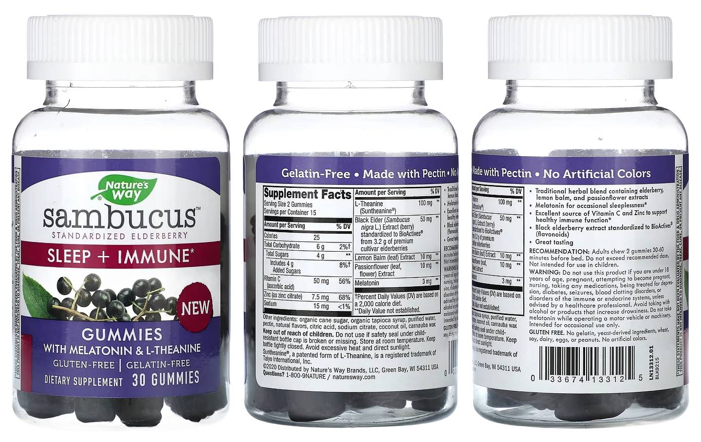 Nature's Way, Sambucus, Sleep + Immune packaging