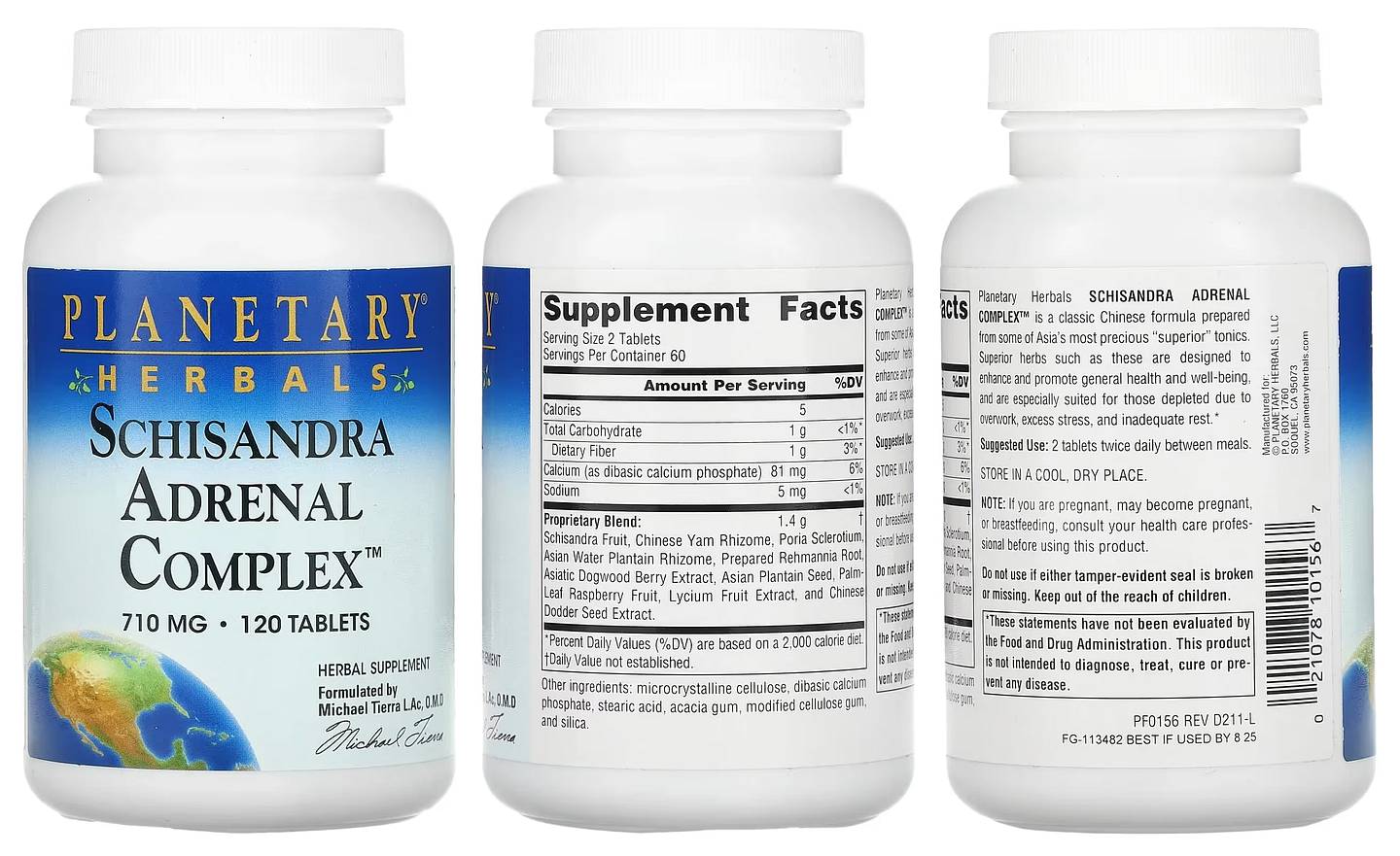 Planetary Herbals, Schisandra Adrenal Complex packaging