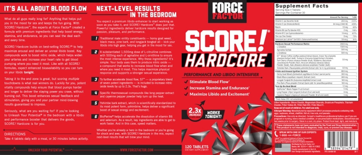 Force Factor, SCORE! Hardcore label