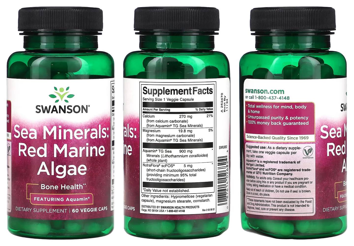 Swanson, Sea Minerals: Red Marine Algae packaging