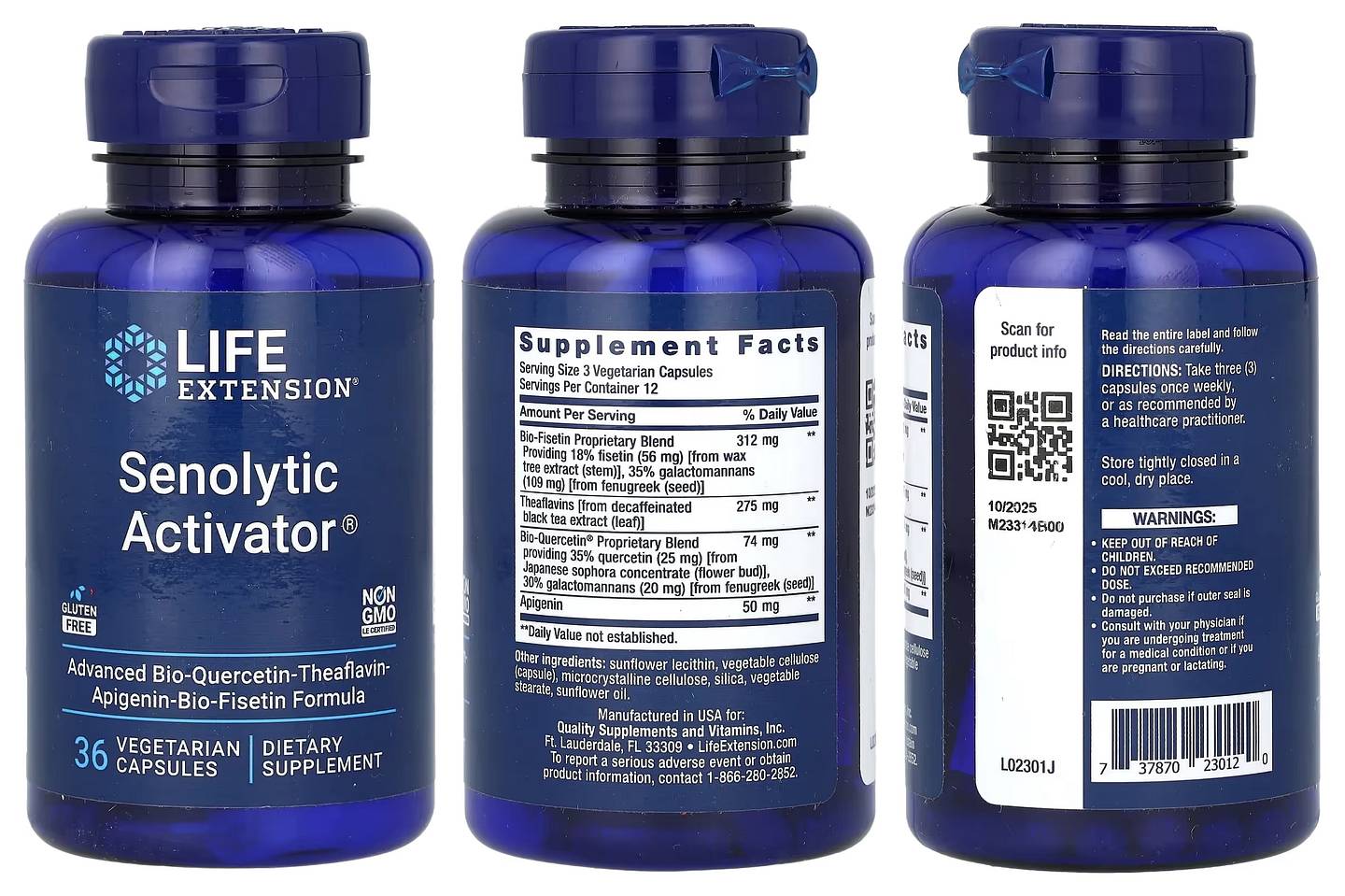 Life Extension, Senolytic Activator packaging