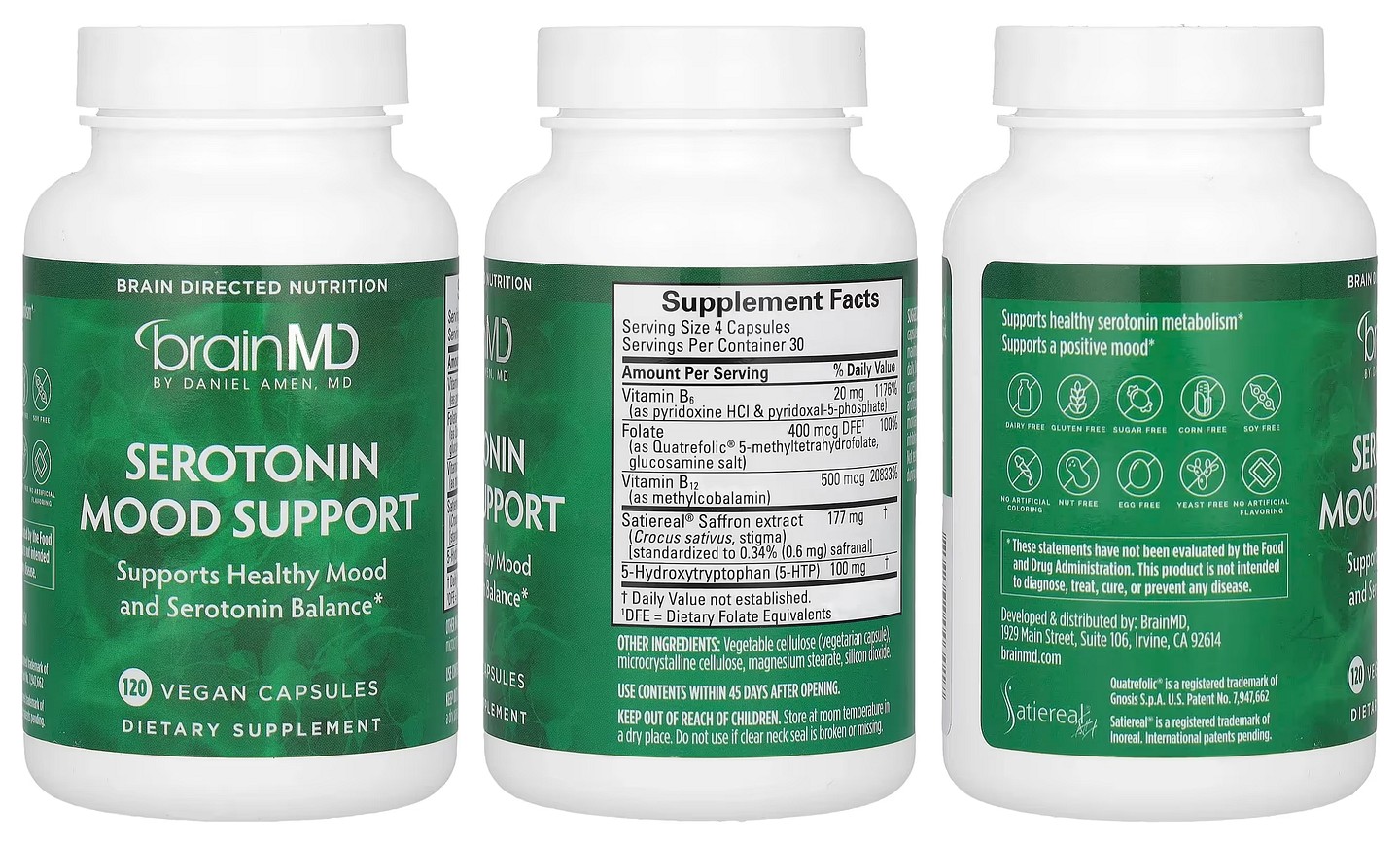 BrainMD, Serotonin Mood Support packaging