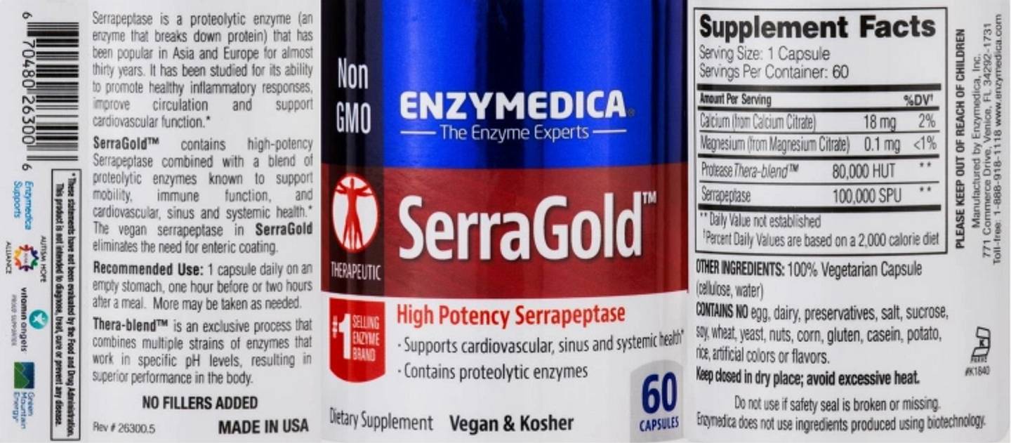 Enzymedica, SerraGold label