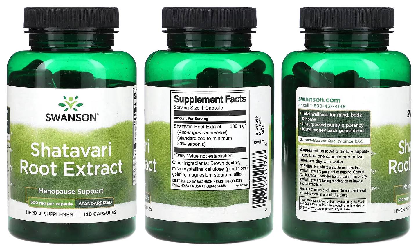 Swanson, Shatavari Root Extract packaging