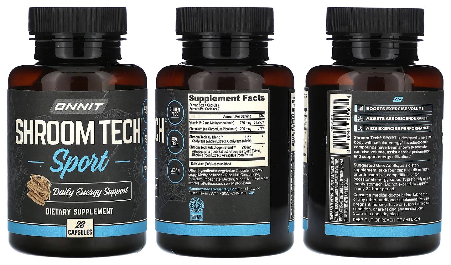 Onnit, Shroom Tech Sport packaging