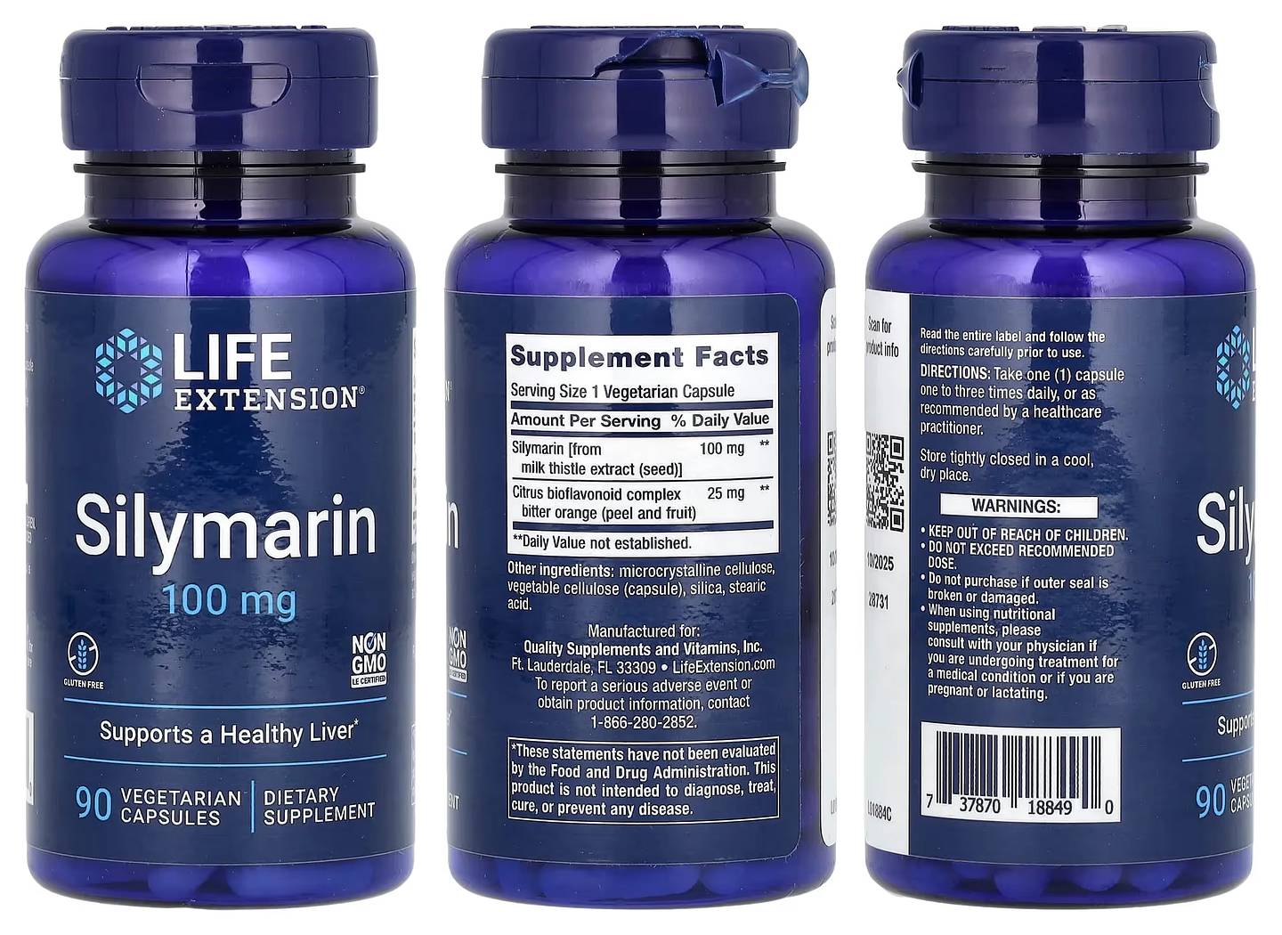 Life Extension, Silymarin packaging