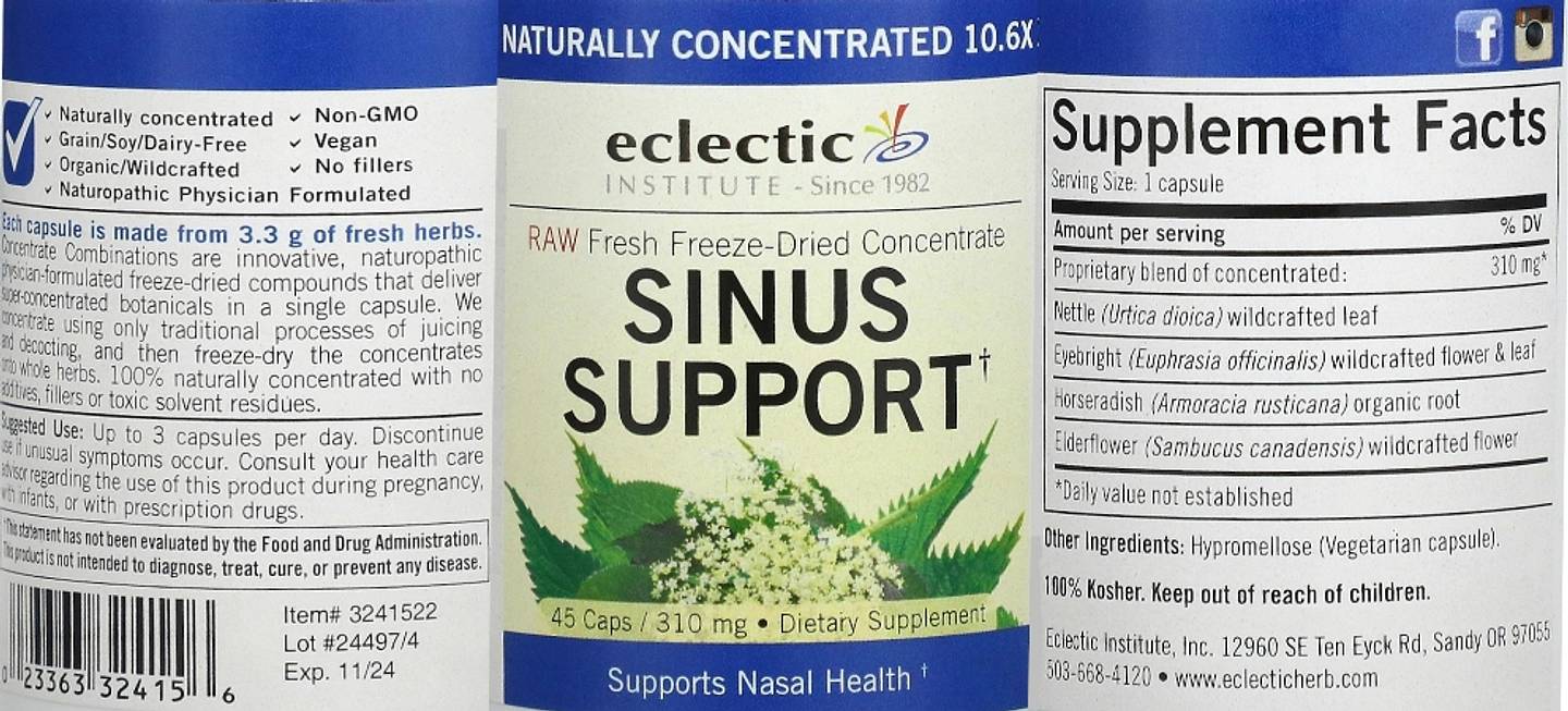 Eclectic Institute, Sinus Support label