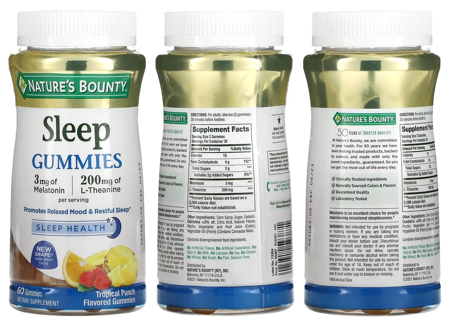 Nature's Bounty, Sleep Gummies packaging