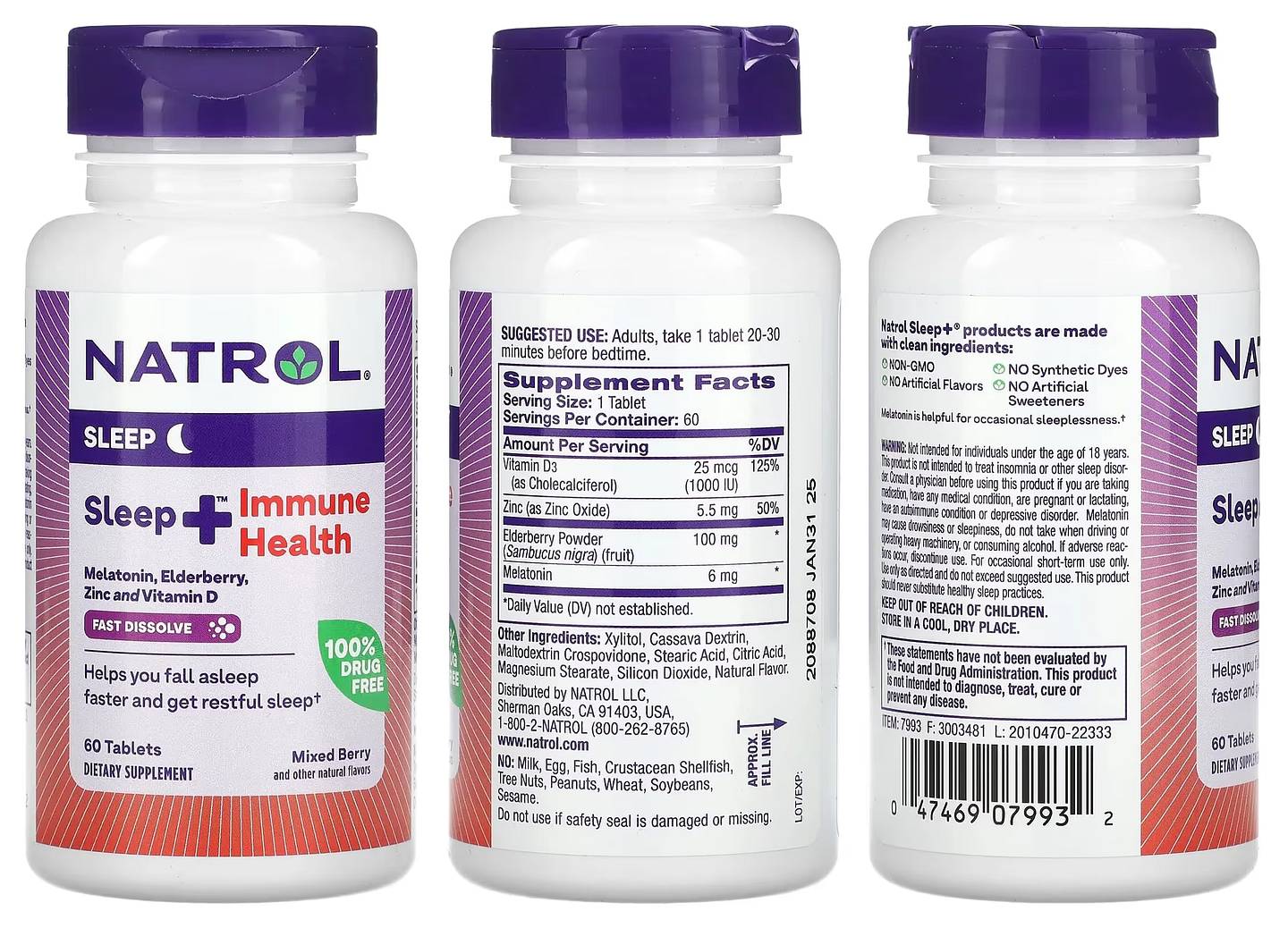 Natrol, Sleep + Immune Health packaging