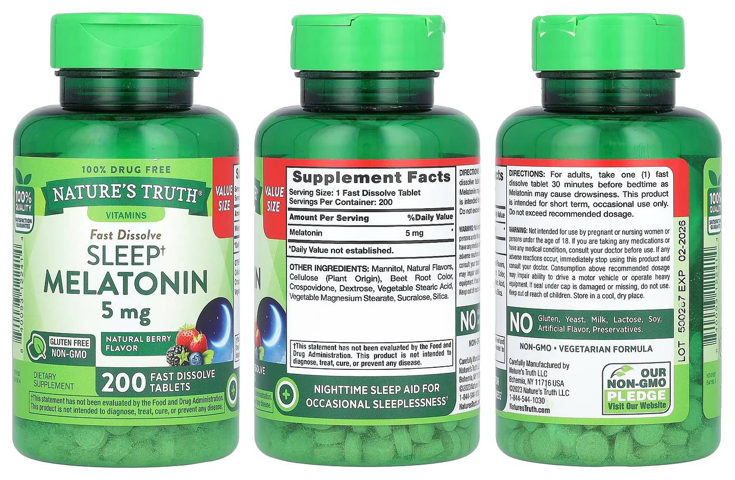 Nature's Truth, Sleep Melatonin packaging