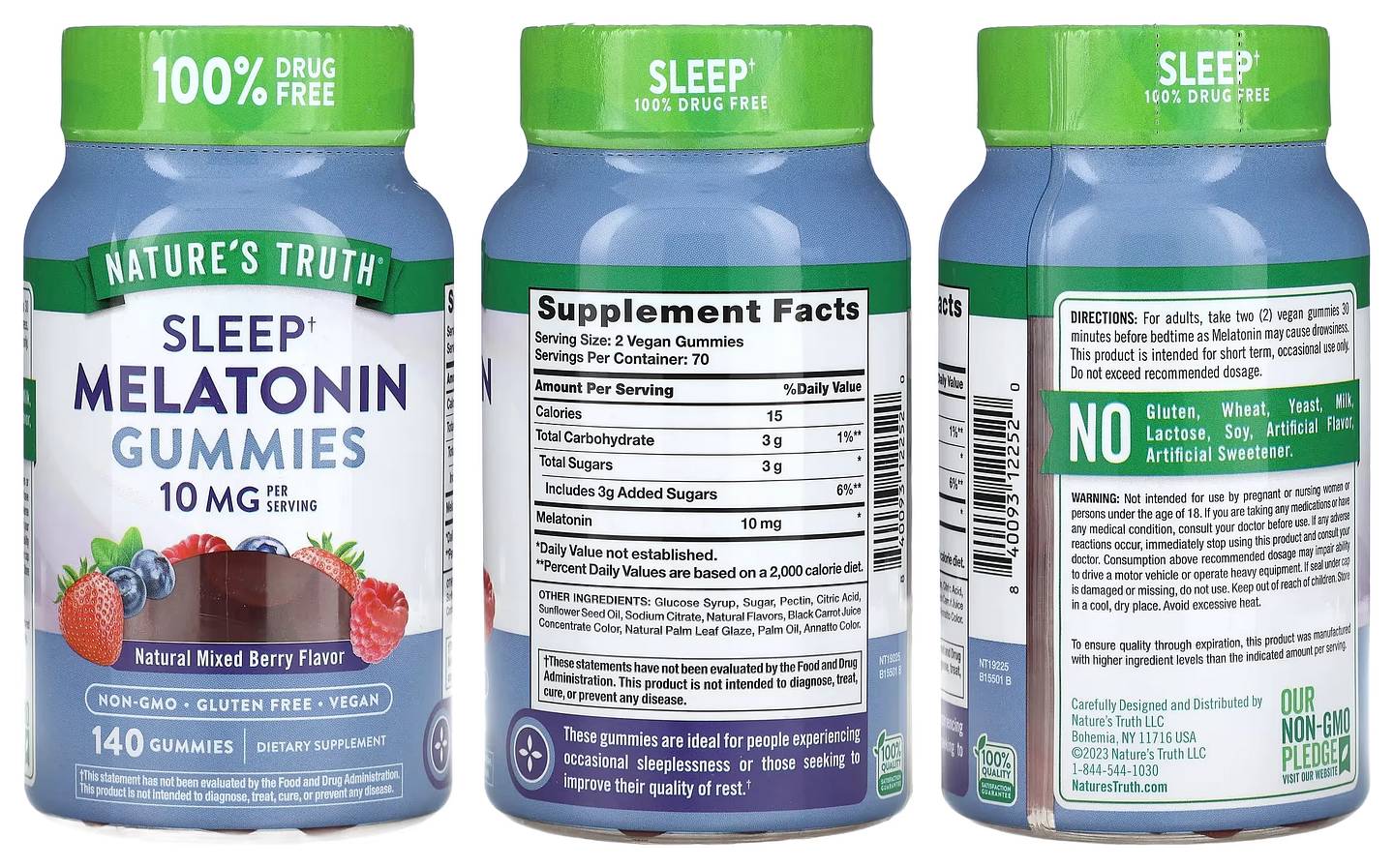 Nature's Truth, Sleep Melatonin Gummies packaging