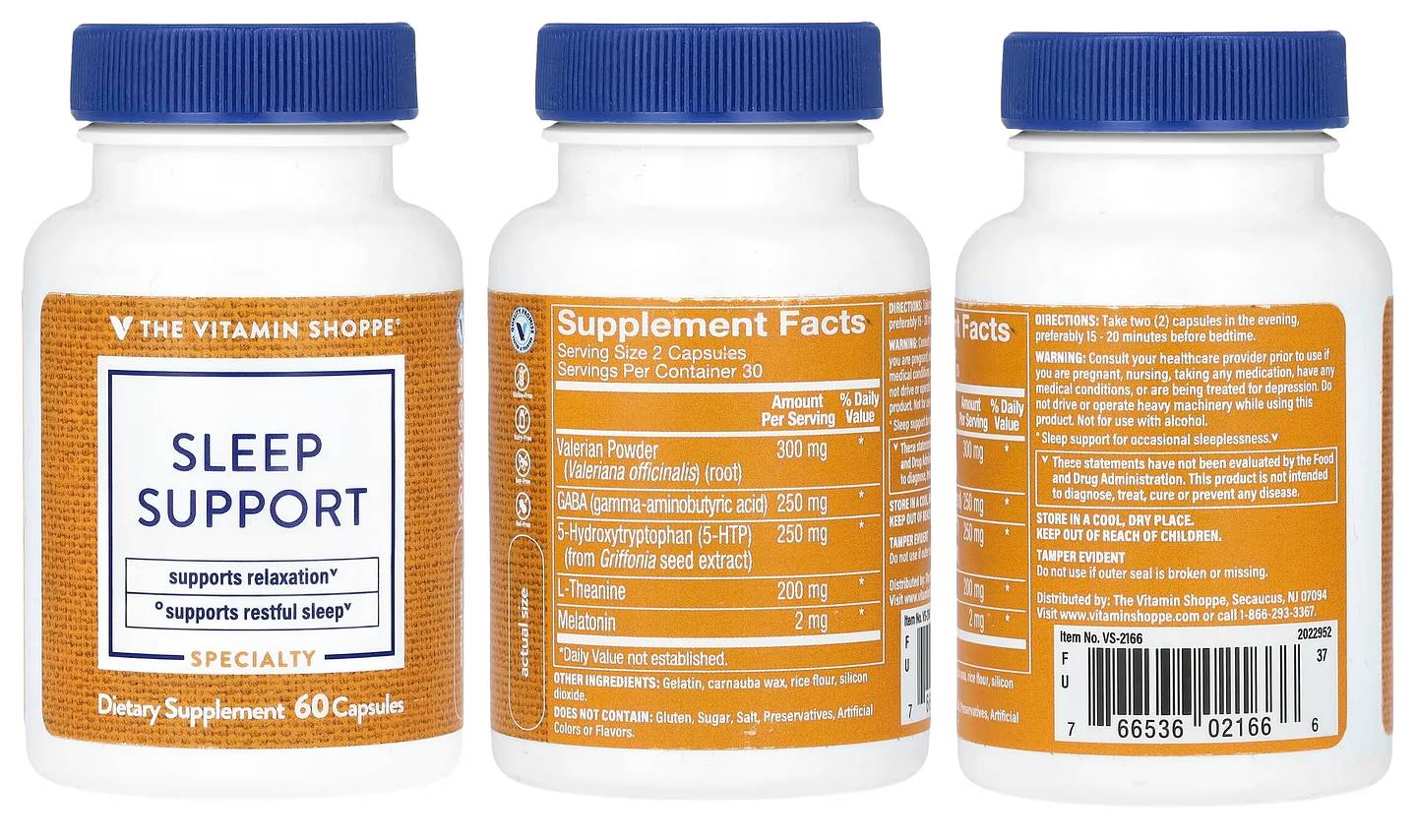 The Vitamin Shoppe, Sleep Support packaging