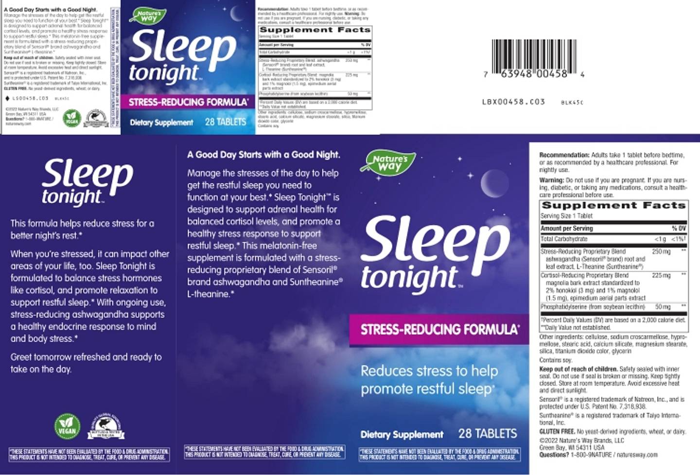 Nature's Way, Sleep Tonight label