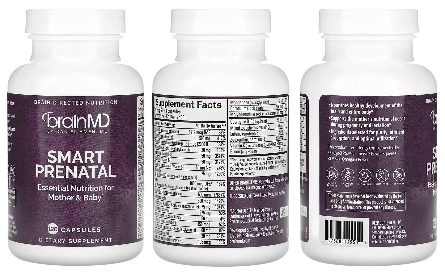 BrainMD, Smart Prenatal packaging