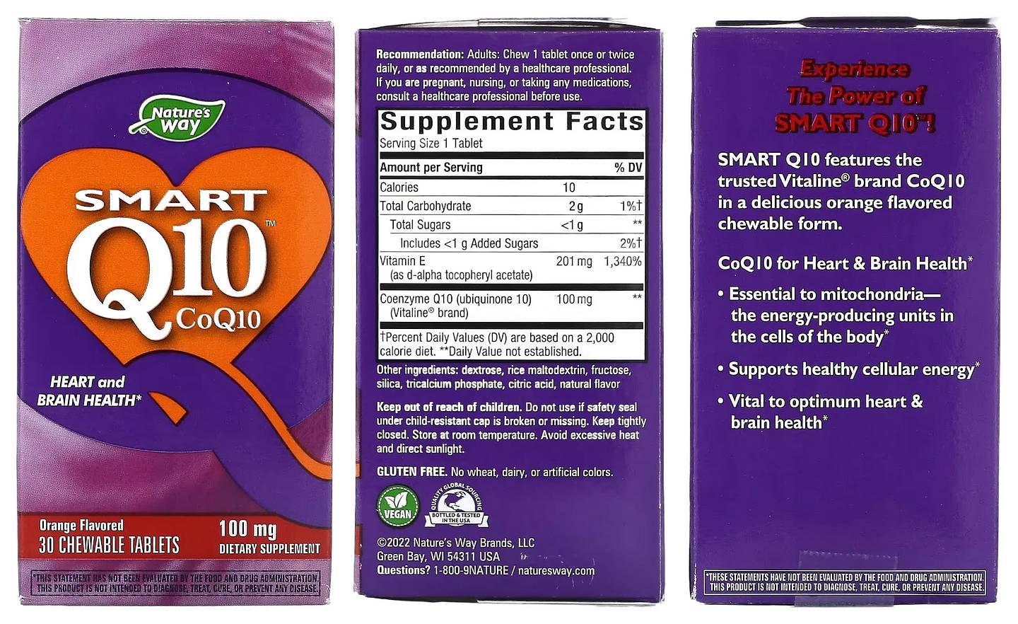 Nature's Way, Smart Q10 packaging