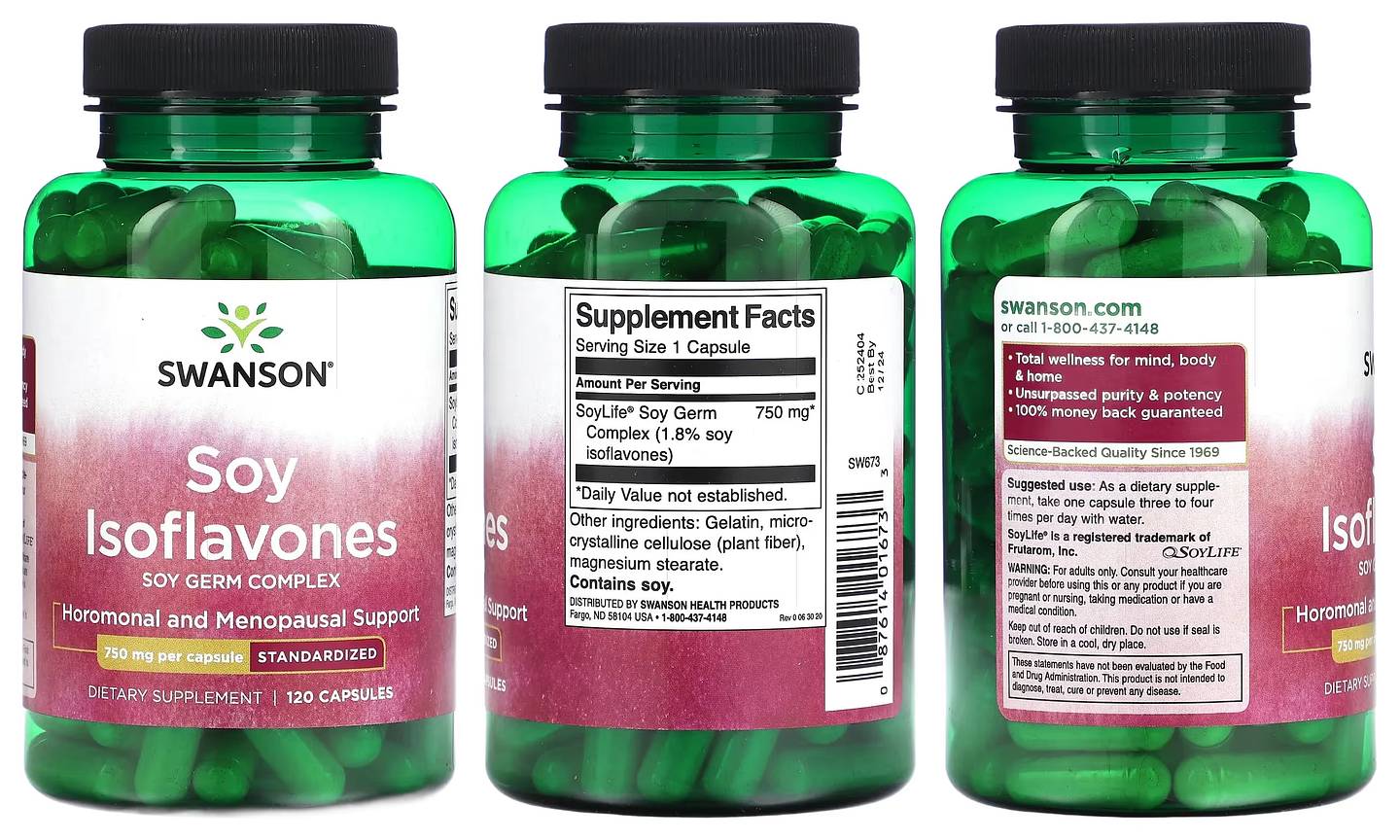 Swanson, Soy Isoflavones packaging