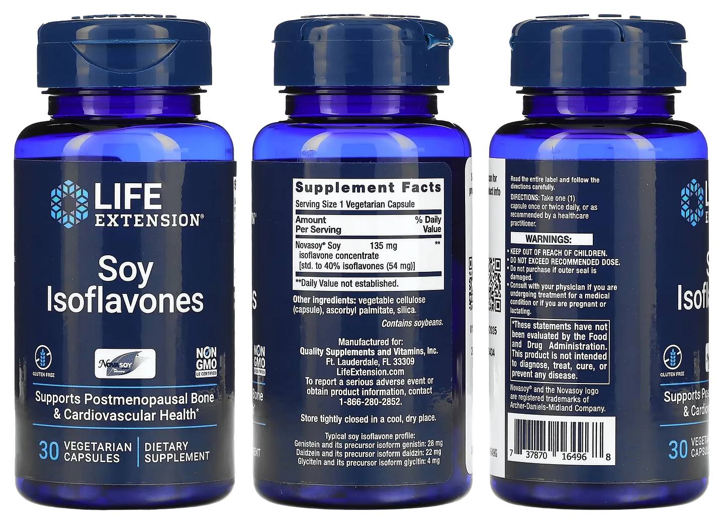 Life Extension, Soy Isoflavones packaging