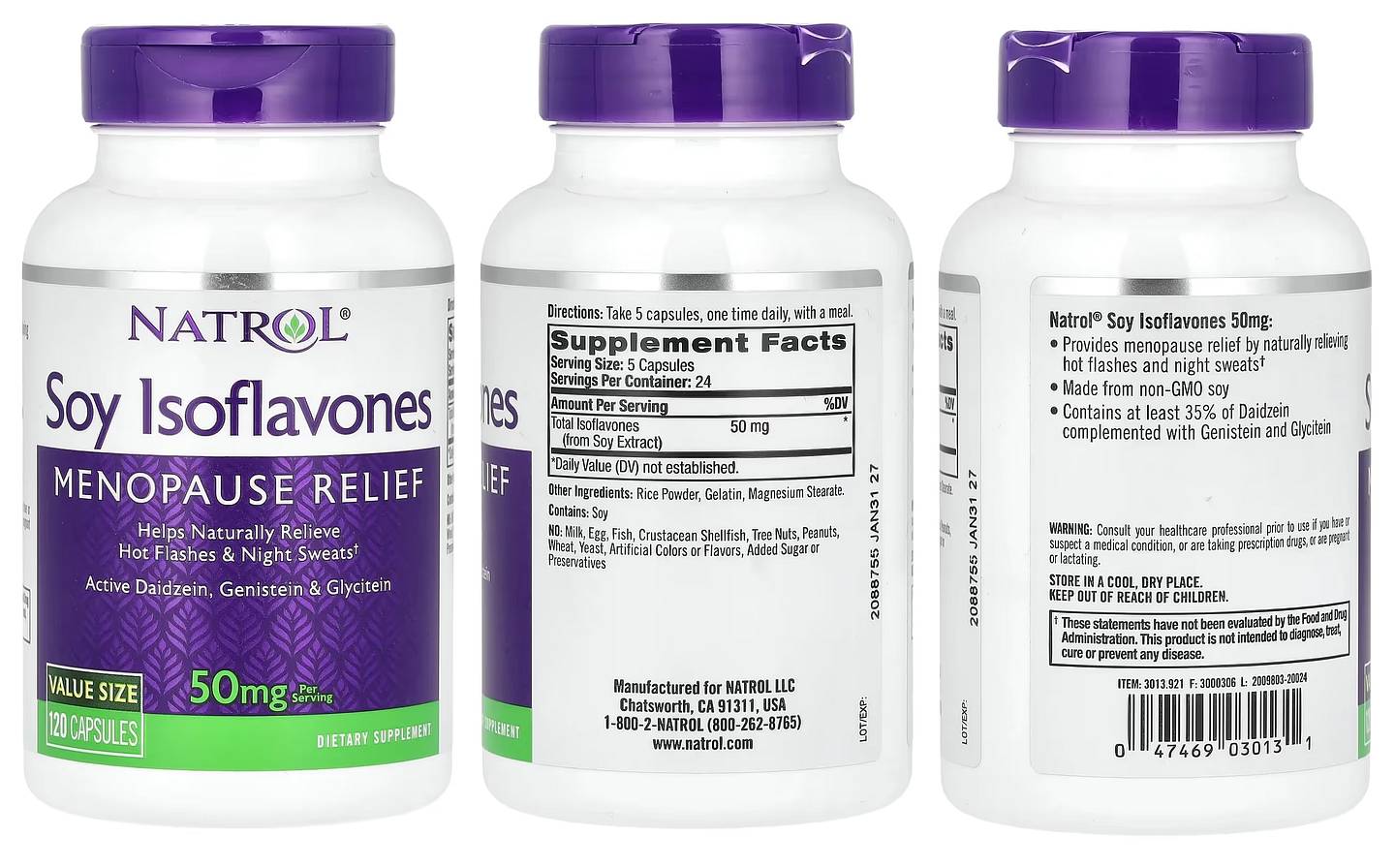 Natrol, Soy Isoflavones packaging