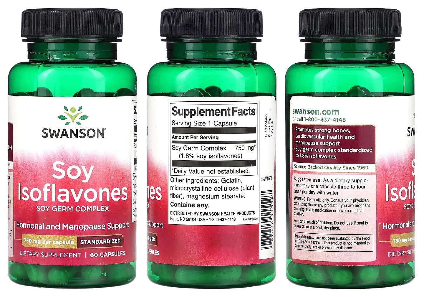 Swanson, Soy Isoflavones packaging