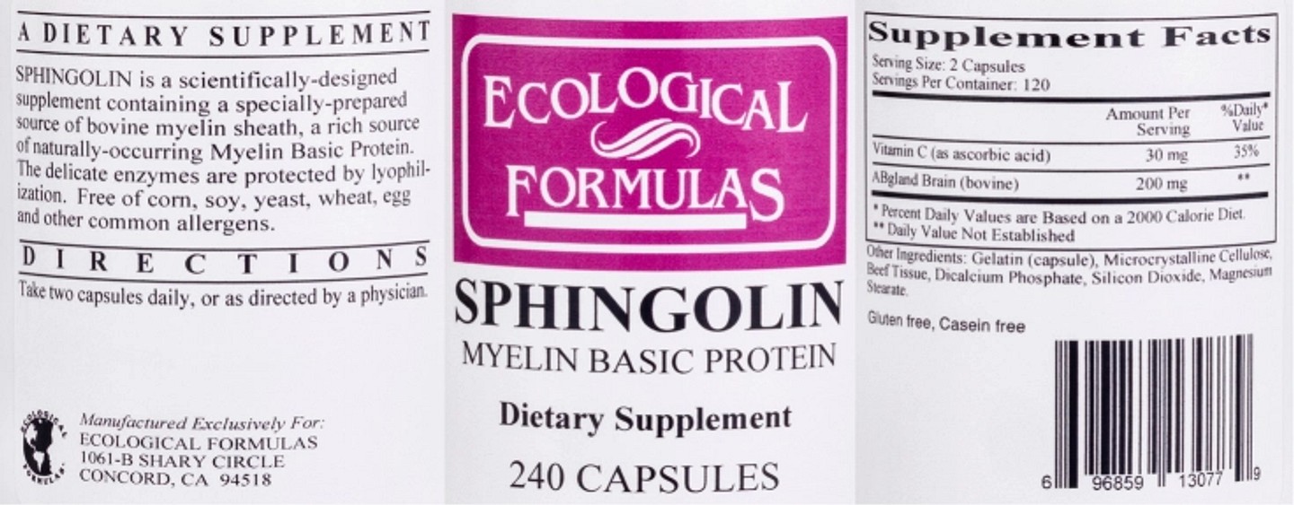 Ecological Formulas, Sphingolin label