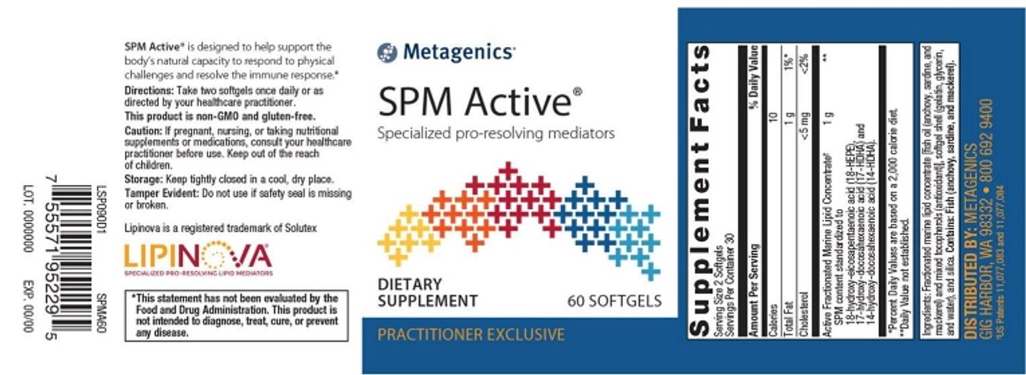 Metagenics, SPM Active label