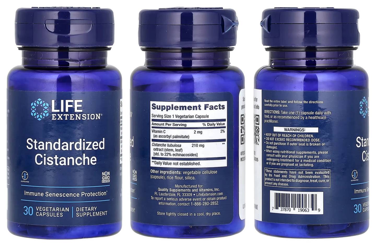 Life Extension, Standardized Cistanche packaging