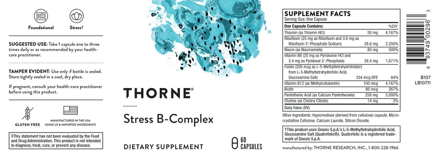 Thorne, Stress B-Complex label