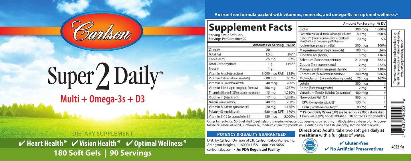 Carlson, Super 2 Daily label