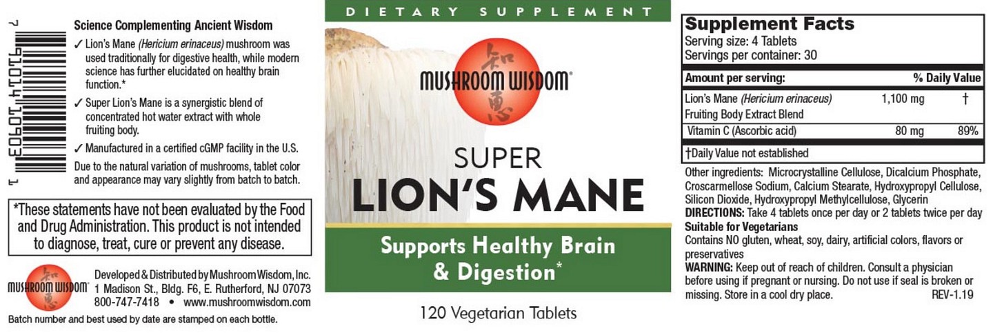 Mushroom Wisdom, Super Lion's Mane label