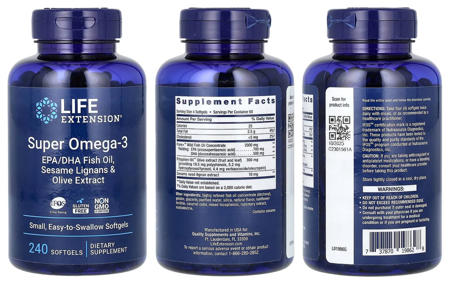 Life Extension, Super Omega-3 packaging