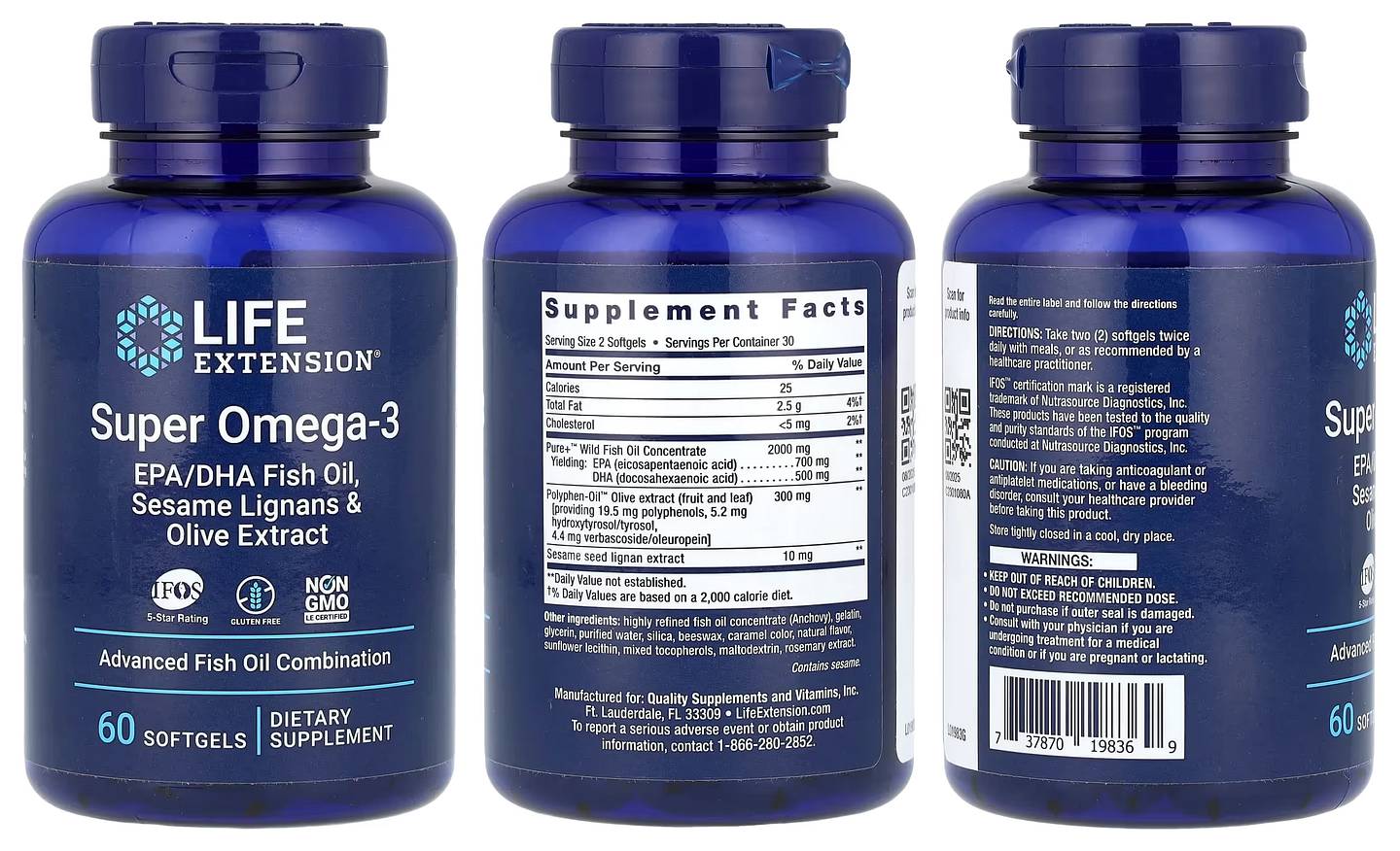 Life Extension, Super Omega-3 packaging