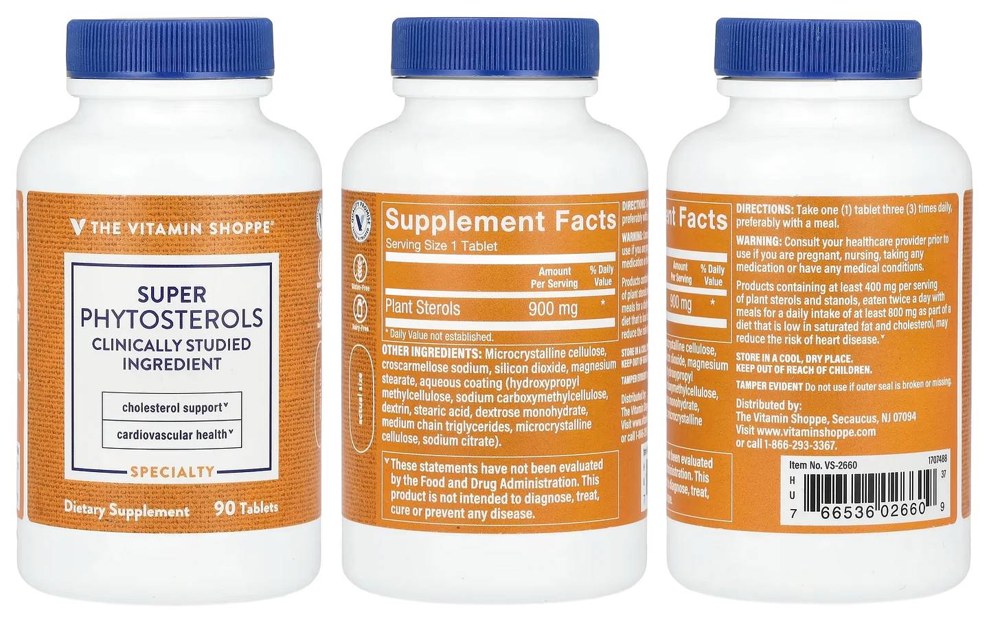 The Vitamin Shoppe, Super Phytosterols packaging