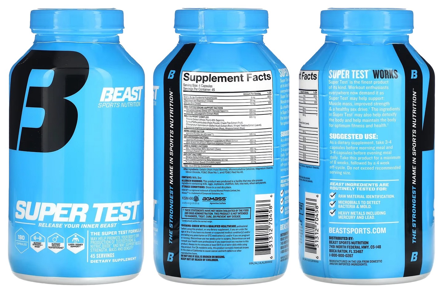 Beast, Super Test packaging
