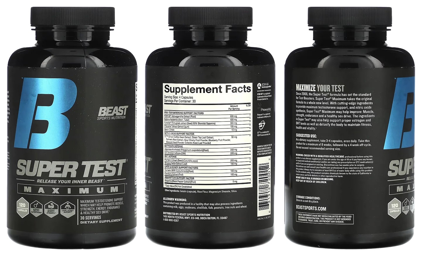 Beast, Super Test Maximum packaging