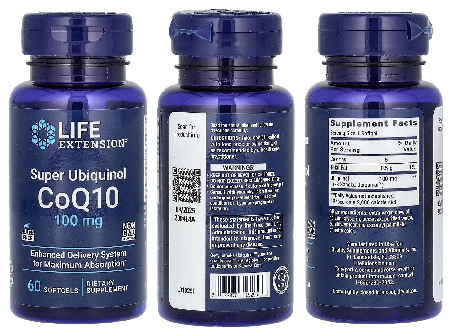 Life Extension, Super Ubiquinol CoQ10 packaging