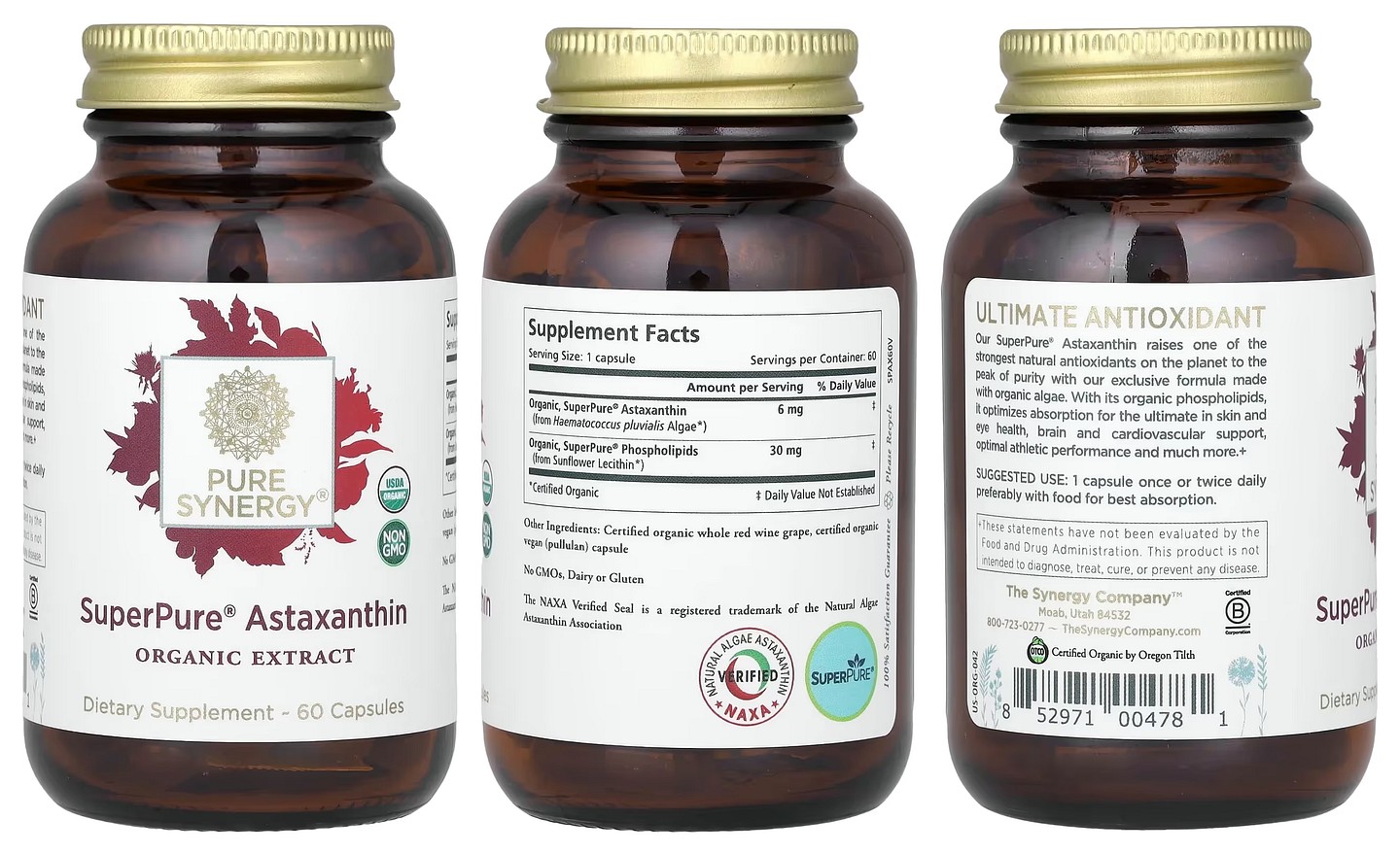 Pure Synergy, SuperPure Astaxanthin packaging