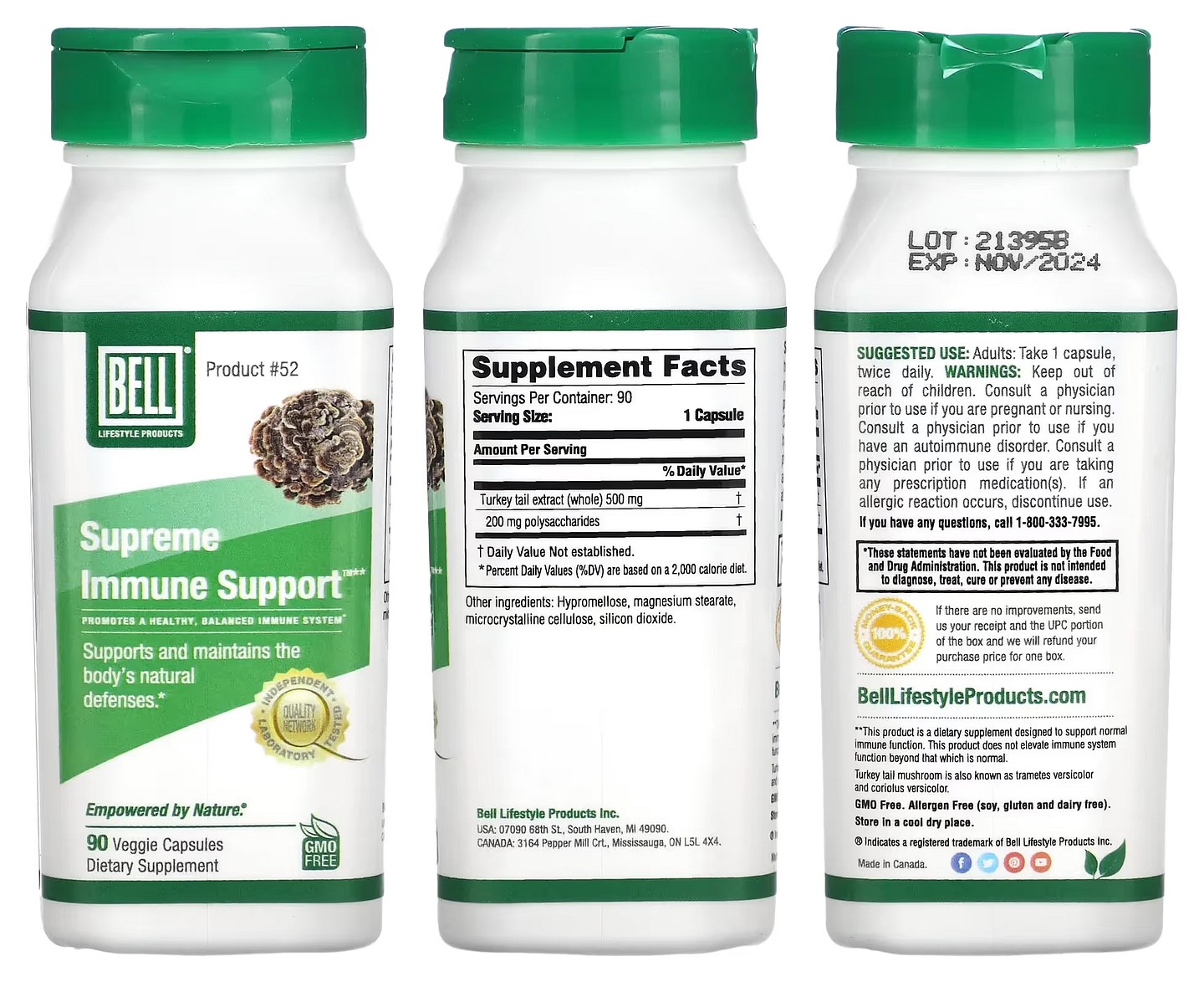 Bell Lifestyle, Supreme Immune Support packaging